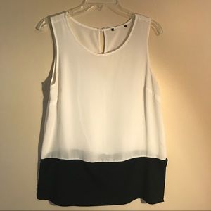 Sheer white tank top