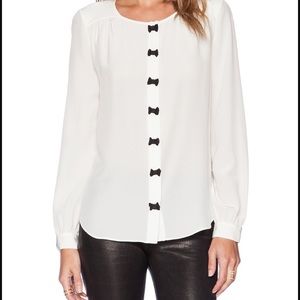 NWOT Kate Spade Bow Placket Blouse