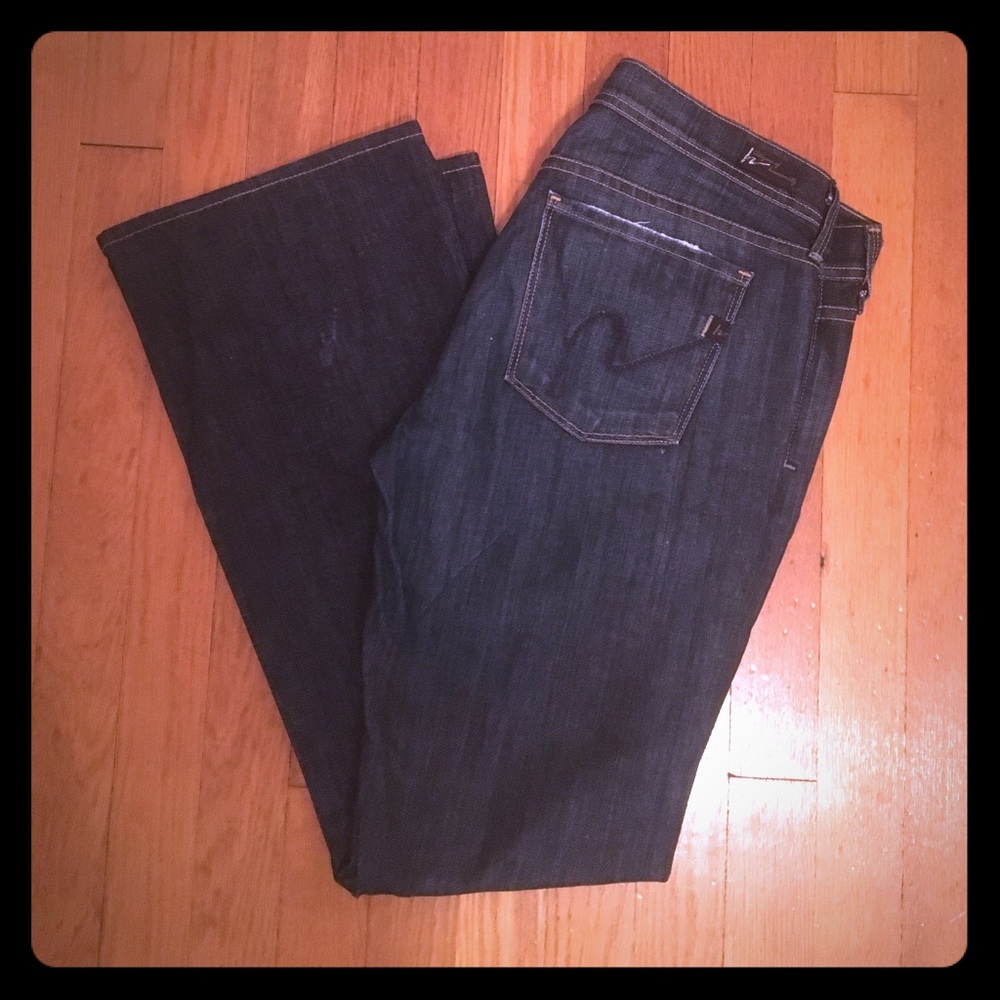 Citizen of Humanity jeans, sz 28, low waist flare
