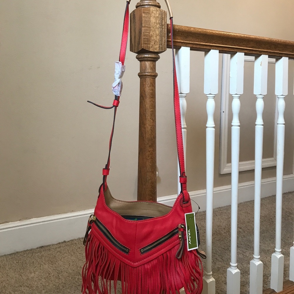 Fringe Red Purse by OR Yany