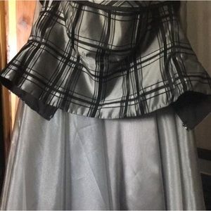 MichaelAngelo Acetate bustier two piece dress