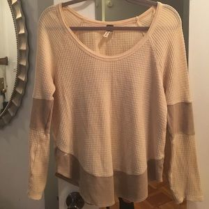 Free people waffle long sleeve