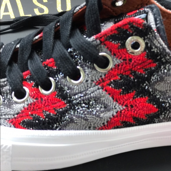 Converse x Missoni Ctas || OX Red Canvas Women’s - Picture 6 of 10