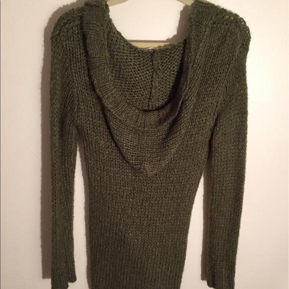 Hunter green sweater dress or top. - Picture 2 of 2