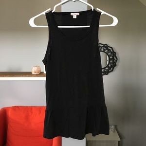 Black Peplum Tank