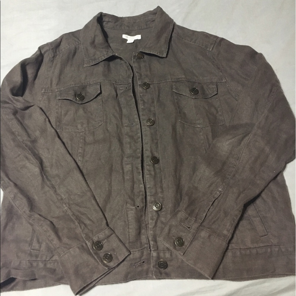 Brown linen jacket