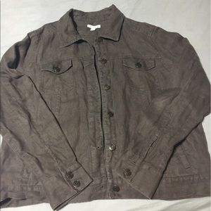 Brown linen jacket