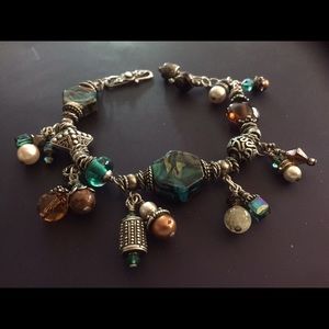 SOLD Estate exquisite Sterling art glass charm