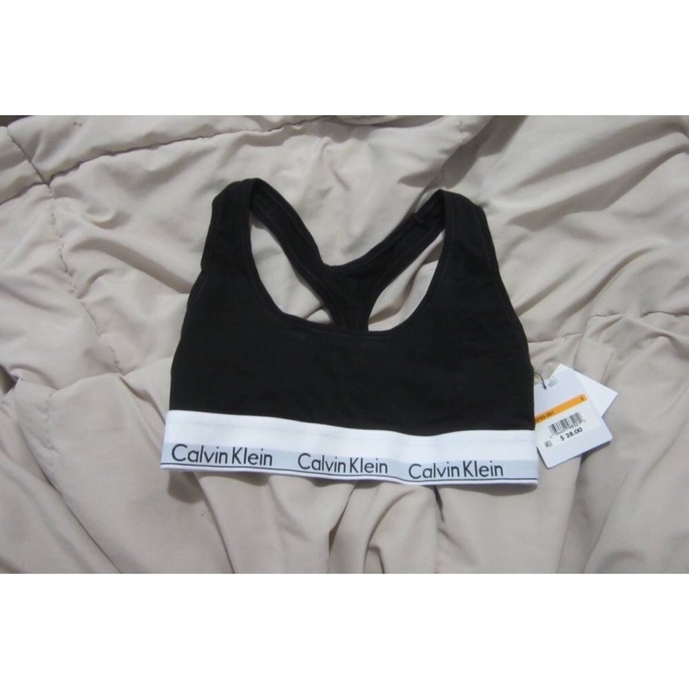 Calvin Klein black sports bra/bralette