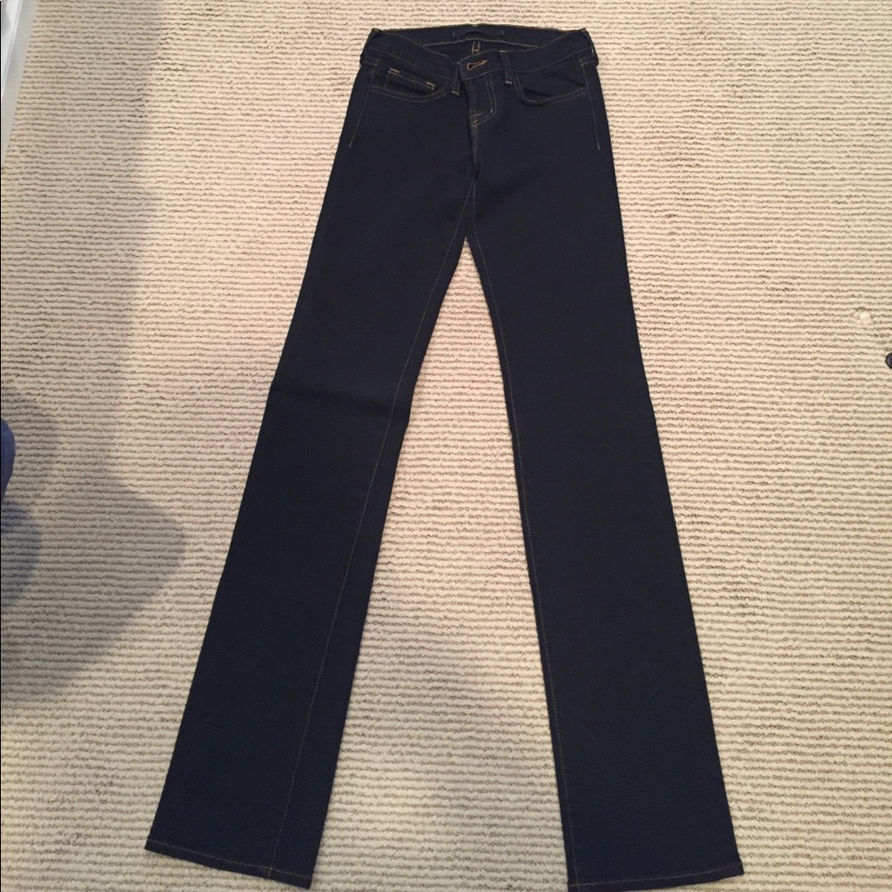 Black straight leg/boot cut J Brand jeans sz 24