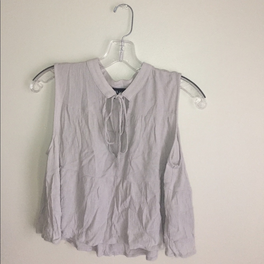 WetSeal Tie Neck Crop Top