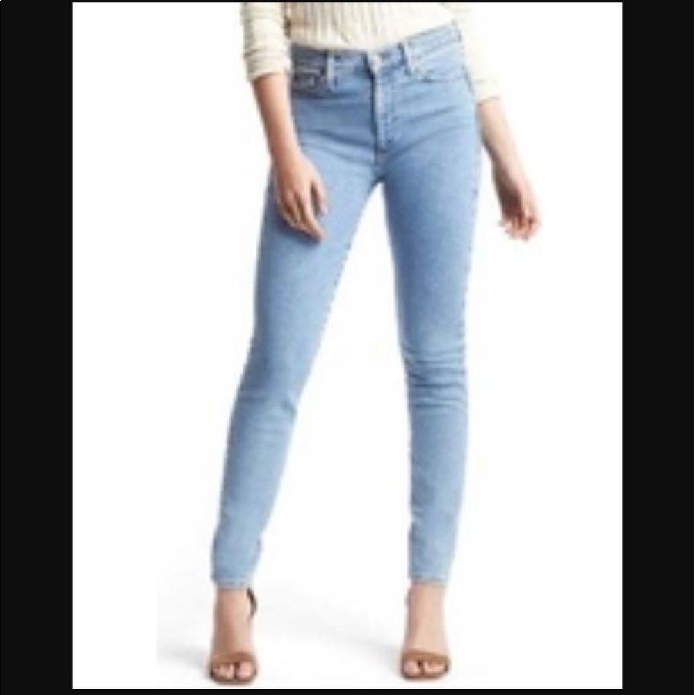 GAP true skinny high rise jeans 25p