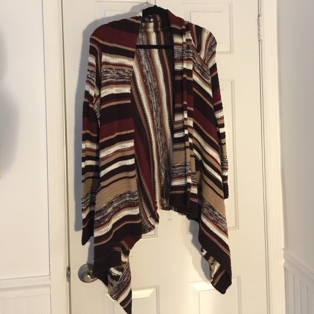 striped cardigan