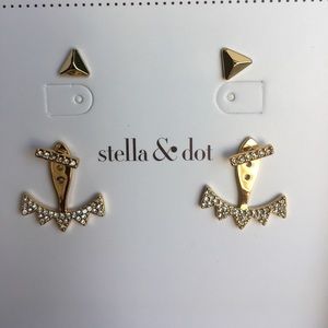 Stella & Dot Gold Earrings