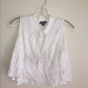 WetSeal Tie Neck Crop Top