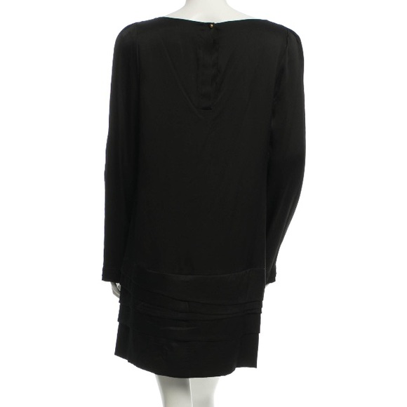 Silk DVF Shift Dress - Black Size 10 - Picture 2 of 3