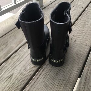 Polo Ralph Lauren rain boots need worn!