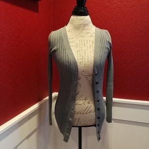 Grey VS/Moda Button V Sweater