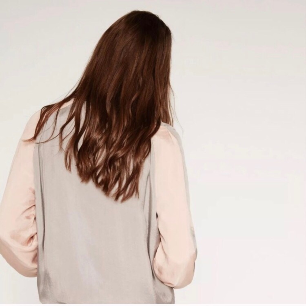 🆕 Zara pink gray two tone bomber jacket - Picture 4 of 6