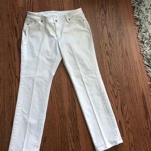 Loft barely worn white jeans