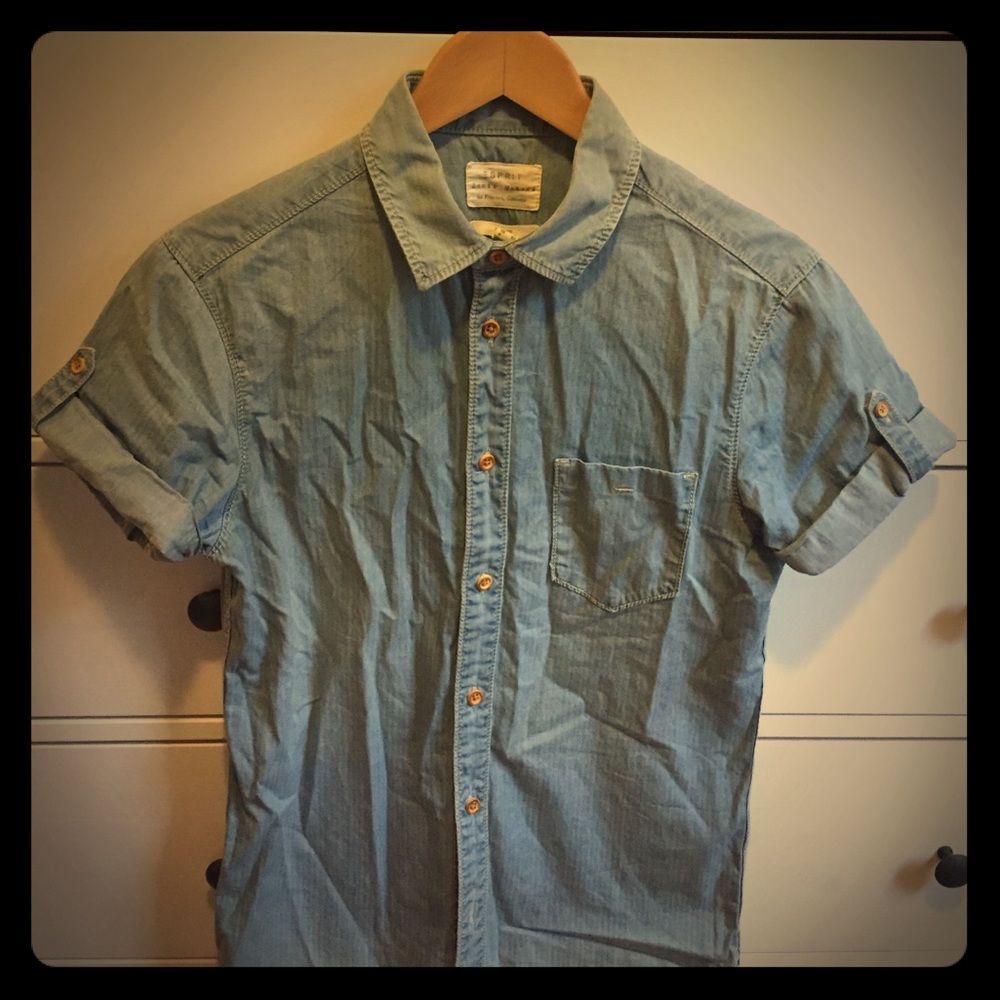 Esprit Denim Men's Short Sleeve Shirt