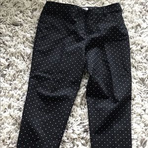 Liz Claiborne, black polka dot pants