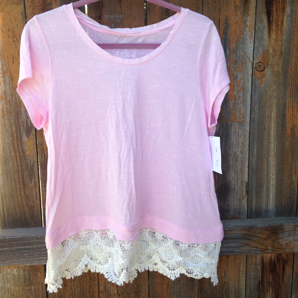 Embroidered Hem Top