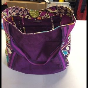 Vera Bradley Plum Crazy Beach Bag