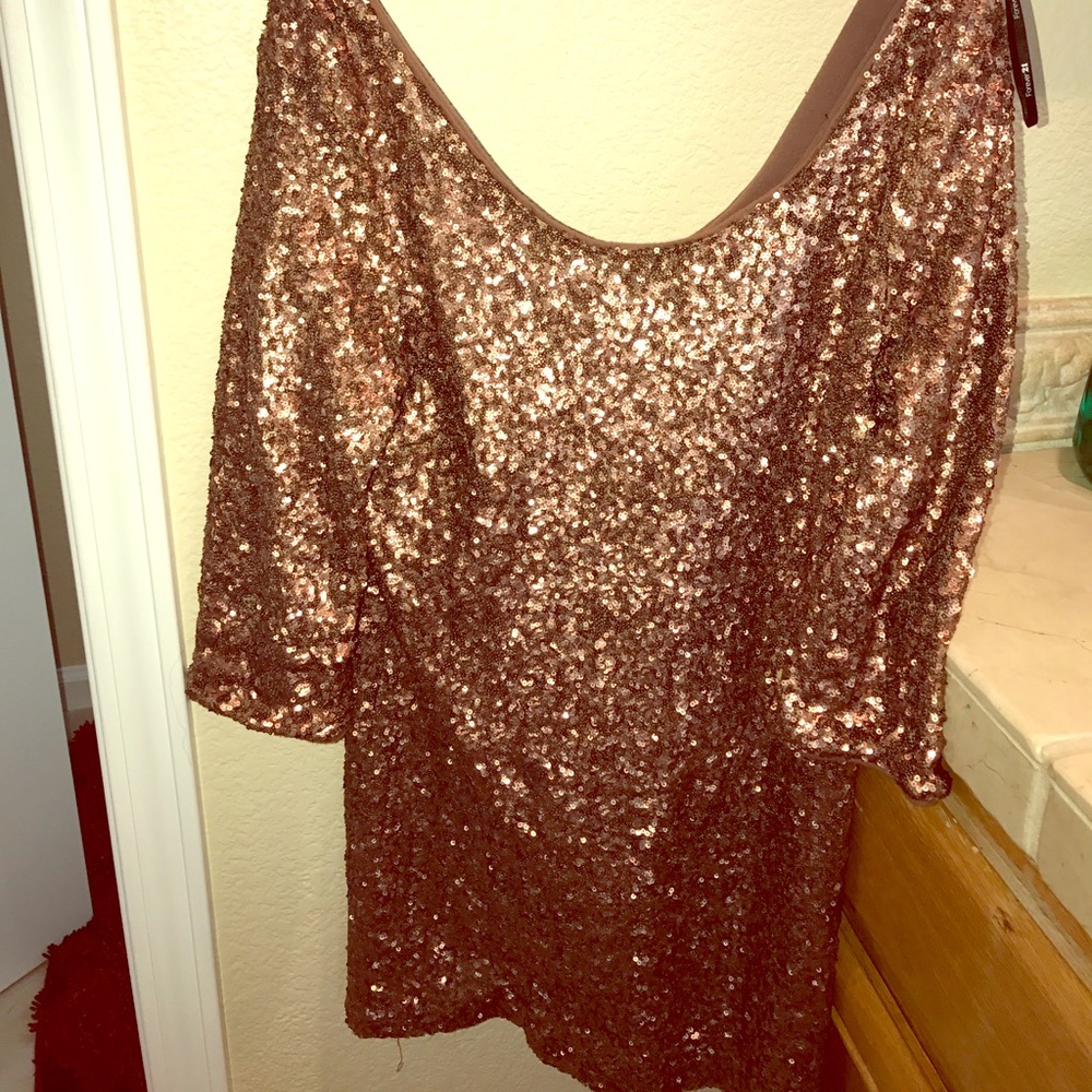 Golden Short Dress
