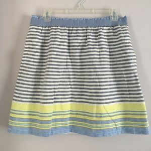 Ann Taylor Loft linen/cotton elastic waist skirt
