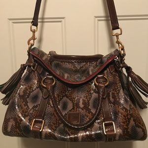 Dooney & Bourke Python Florentine Leather Satchel