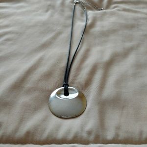 Lia Sophia silver reversible necklace