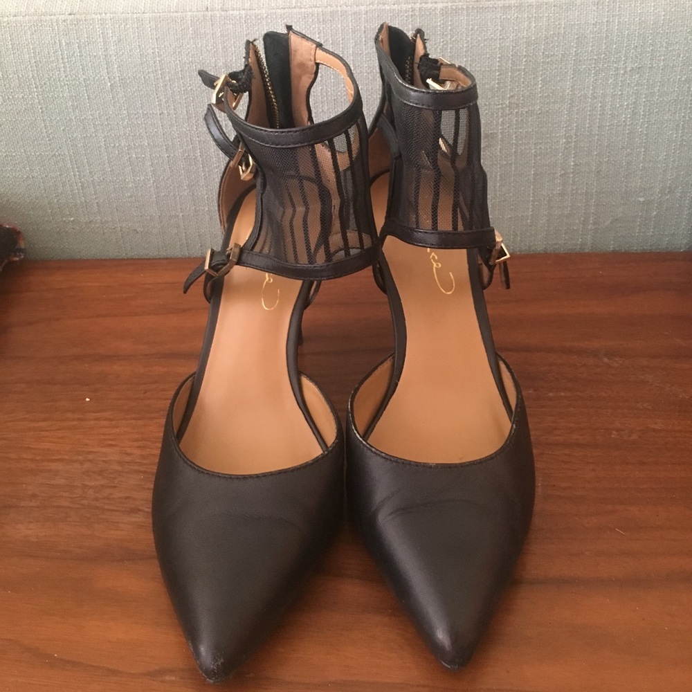 Black mesh stiletto heels - Nasty Gal