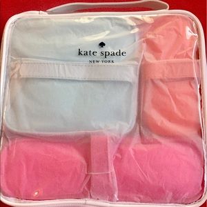 Kate Spade Set of 4 Cosmetic Travel Pouches