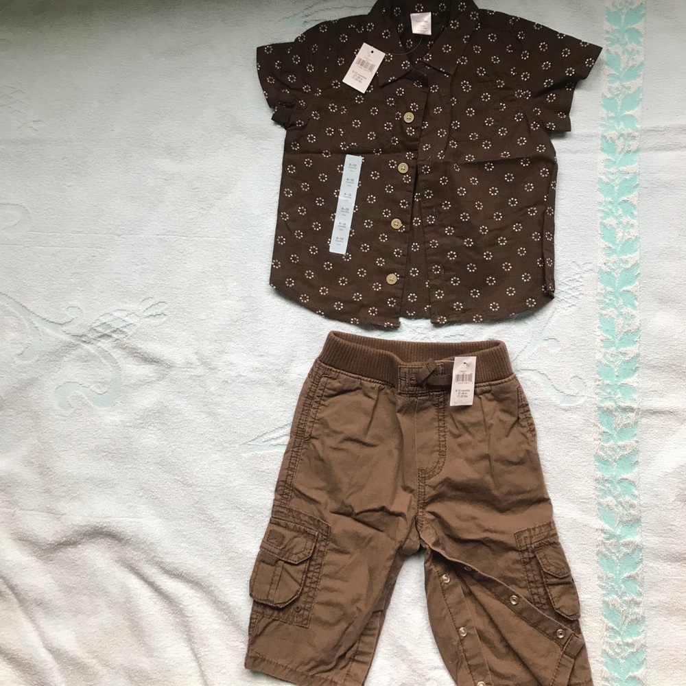Brown Baby Gap boys set