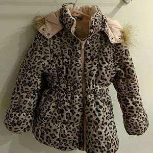 H&M 2-3Y Winter Puffy Coat - Leopard