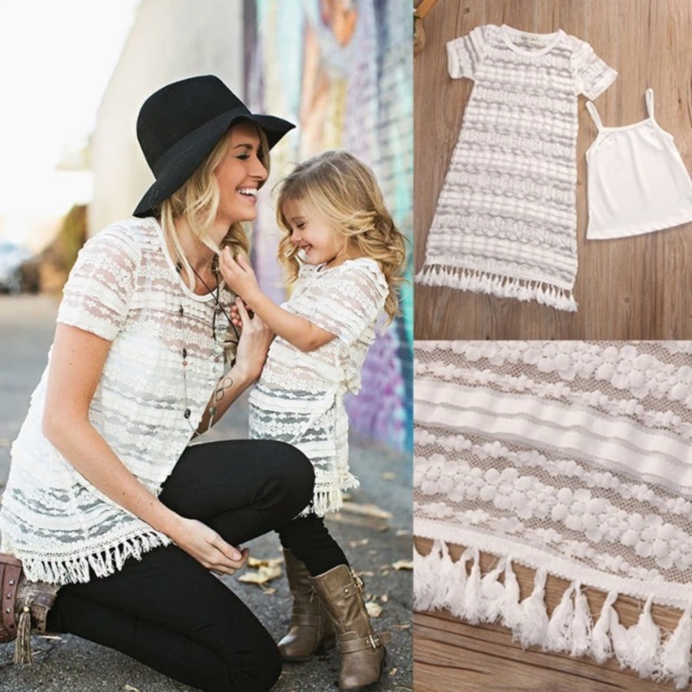 Mommy & Me Boho Fringe Tunic 2pc (girls size)
