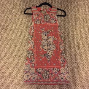 Urban Outfitters floral shift dress open back
