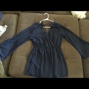Navy blue romper