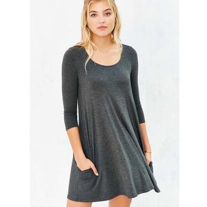Urban Outfitters gray 3/4 sleeve swing dress