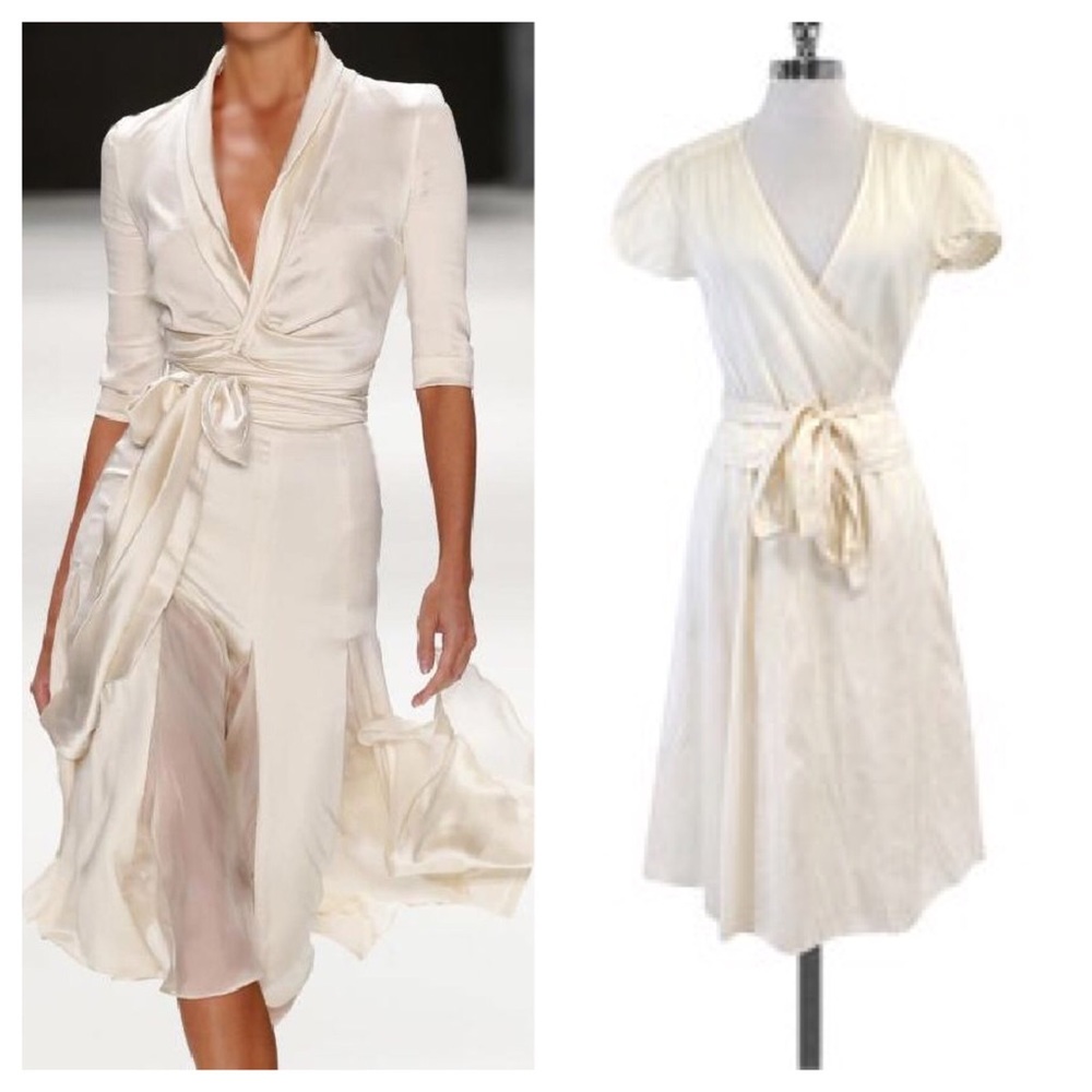 Calypso Christiane Celle White Silk Julia Dress