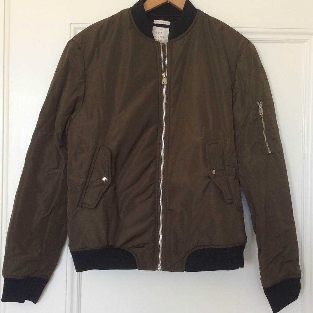 Zara Nylon Bomber Jacket