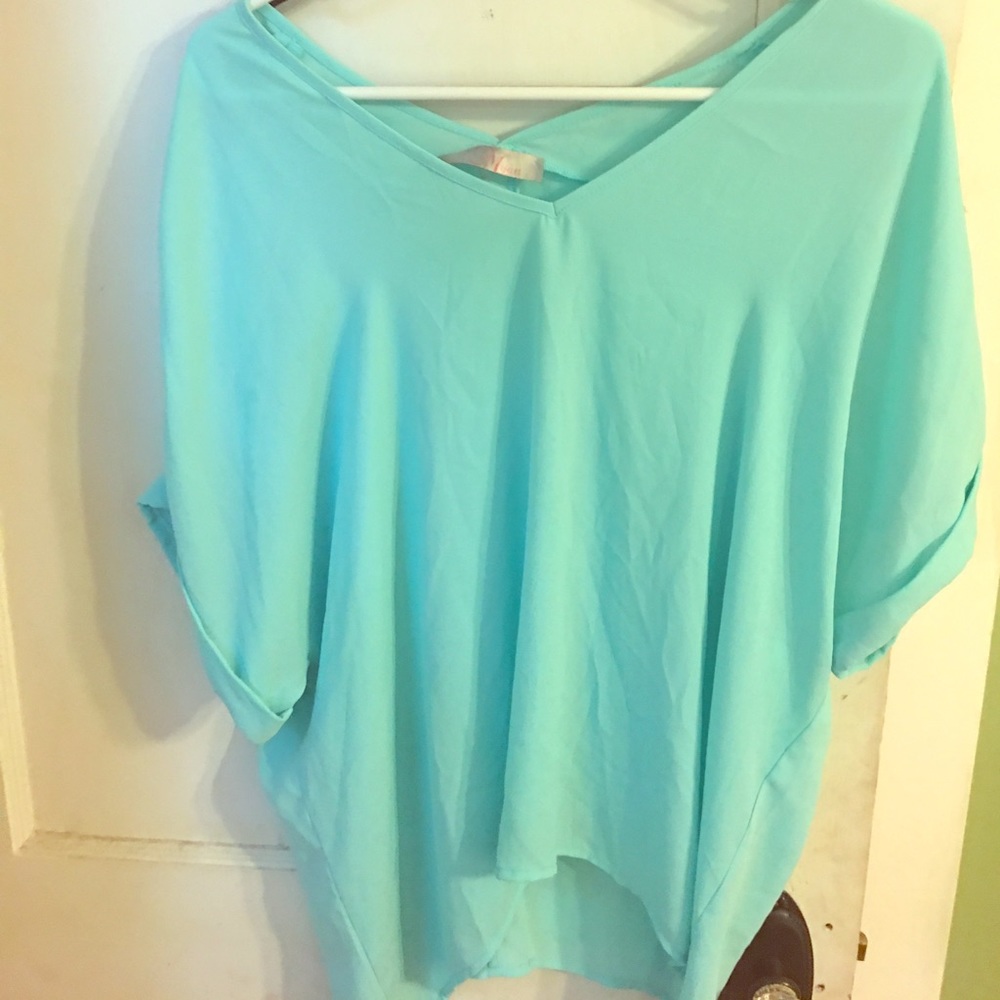 Turquoise blouse