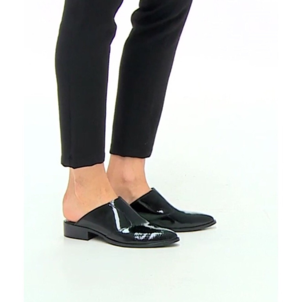 New Asos Mali patent leather pointed mules