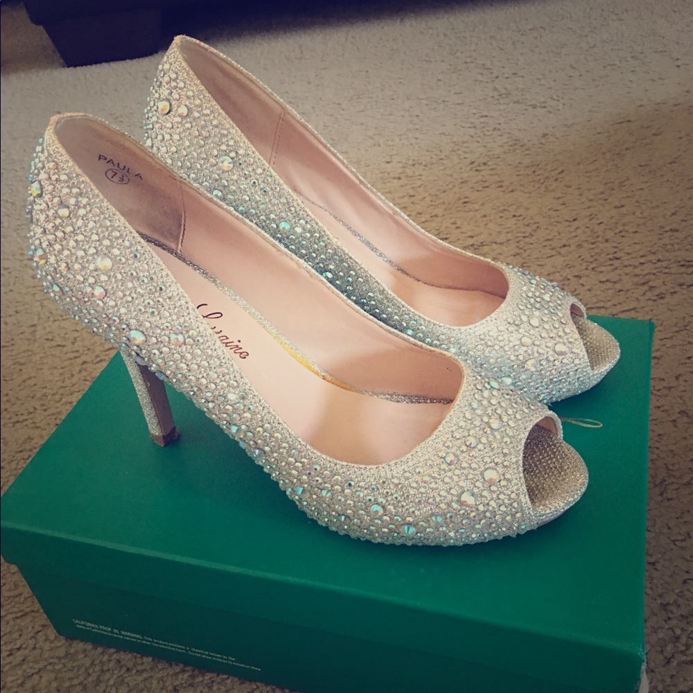 Lauren Lorraine Crystal Wedding Shoes