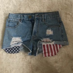 American Flag Shorts