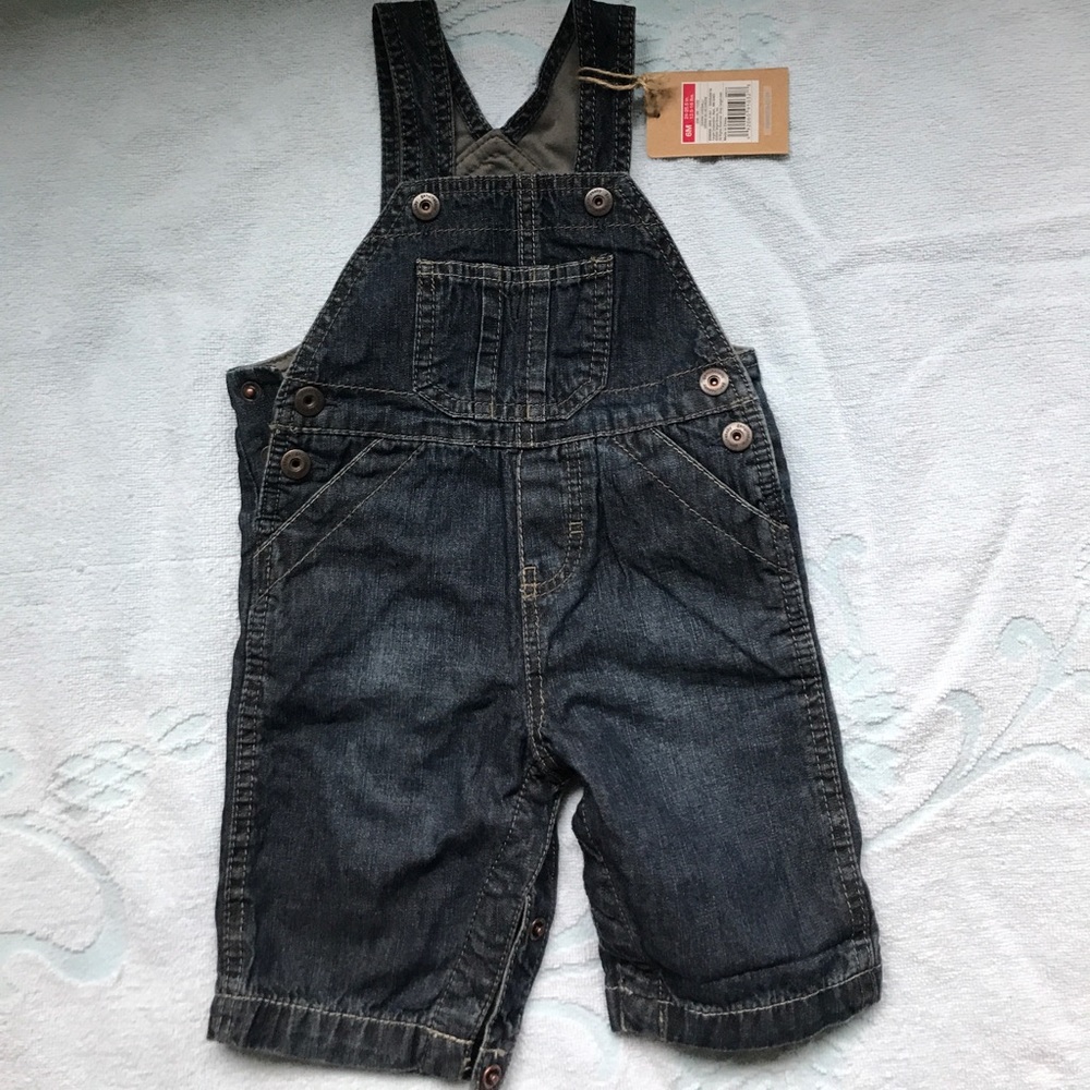 Denim baby overalls 6 months