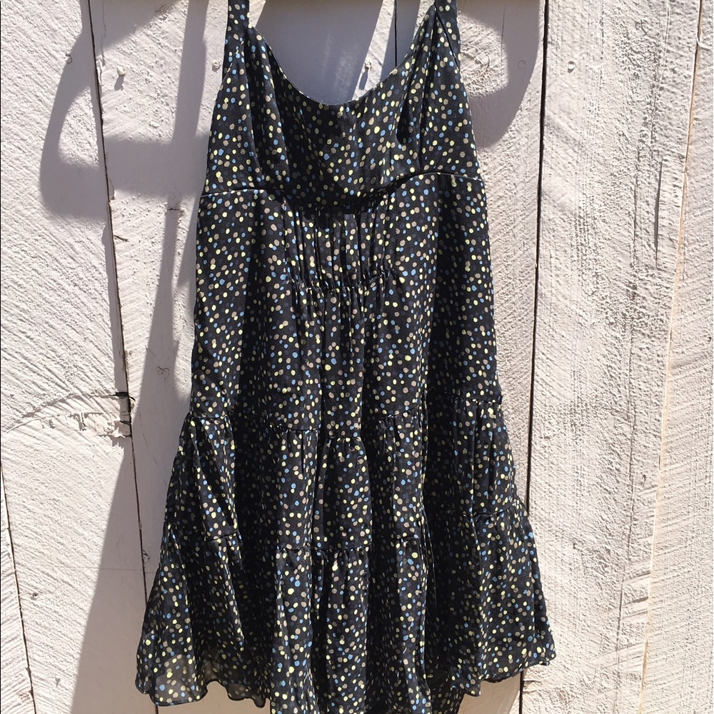 Little Black Ruffle Mini Party Dress