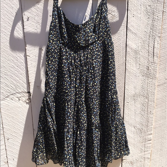 Little Black Ruffle Mini Party Dress - Picture 1 of 6