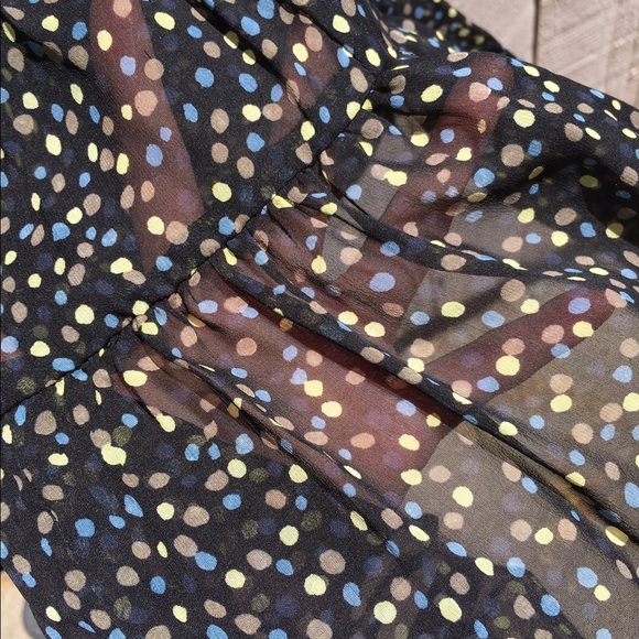 Little Black Ruffle Mini Party Dress - Picture 4 of 6